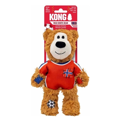 Kong Wild Knots Hundgosedjur World Cup Norway LIMITED EDITION